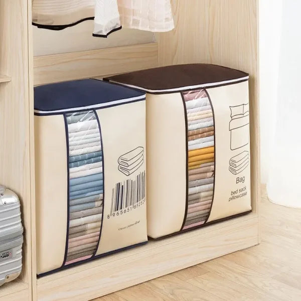 Large Portable Clothes Storage Bag Clothing Organizer