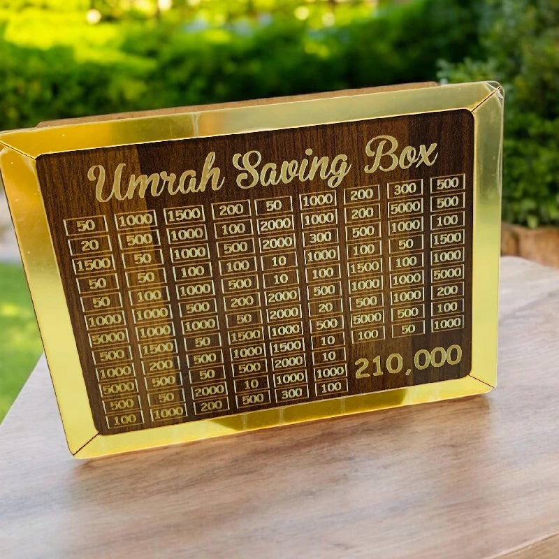 Umrah Saving Box Dark Brown
