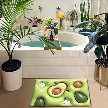 High Quality Mat Flower Soft Diatom 3d Mud Floor Rug/Mat
