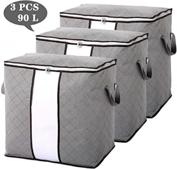 Large  Portable Clothes Storage Bag Clothing Organizer