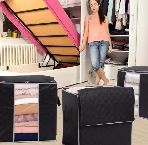 Large  Portable Clothes Storage Bag Clothing Organizer